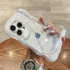 Cloud Wave Clear Case iphone 15 - Glossy Finish