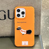 Dachshund Litchi Pattern Phone Cover