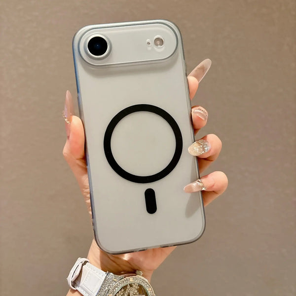 Close-up of magnetic attachment area on the case