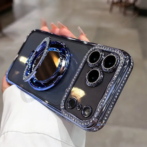 Diamond Mirror Magnetic Case For iPhone