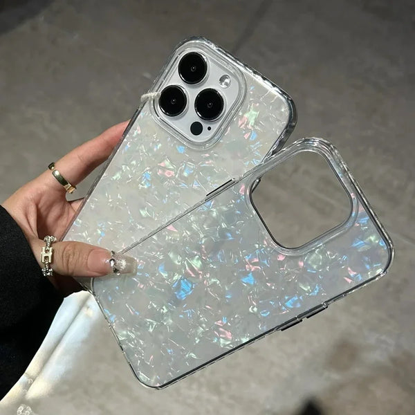 Shell Pattern Laser Phone Case