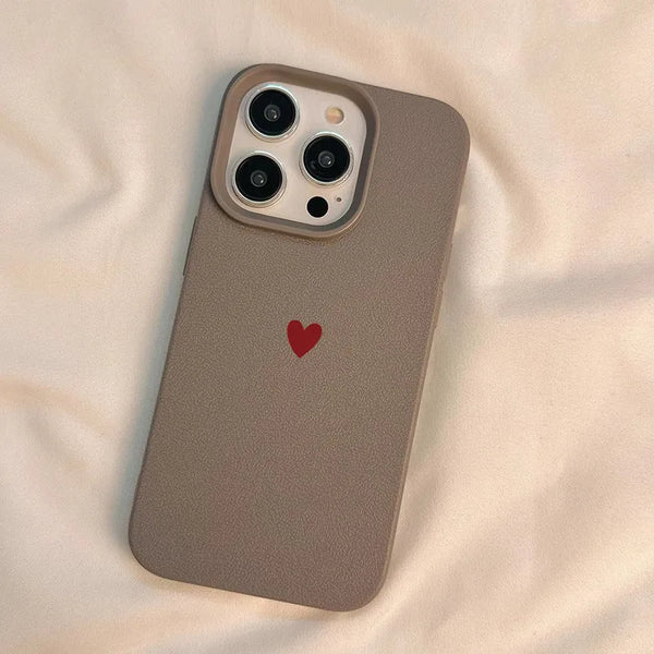 Red Love Heart Phone Case