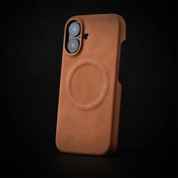 Heritage Leather Case for iPhone 16 – Magnetic Style