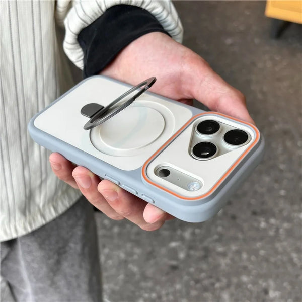 Trendora ring holder iPhone case featuring matte finish, precise cutouts, and camera protection