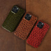 Ostrich Leather Case For iPhone 16 Pro Max | Executive Style