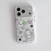 Kawaii Puppy Polka Dots Glitter Phone Case