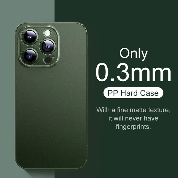 Slim Frosted Matte iPhone Case - front view