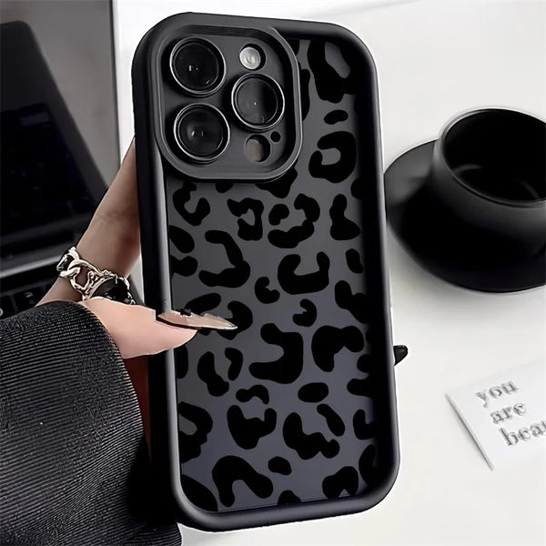Soft TPU Leopard Painted Phone Case