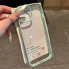 Clear Candy Color Case With Bumper Protection For iPhone