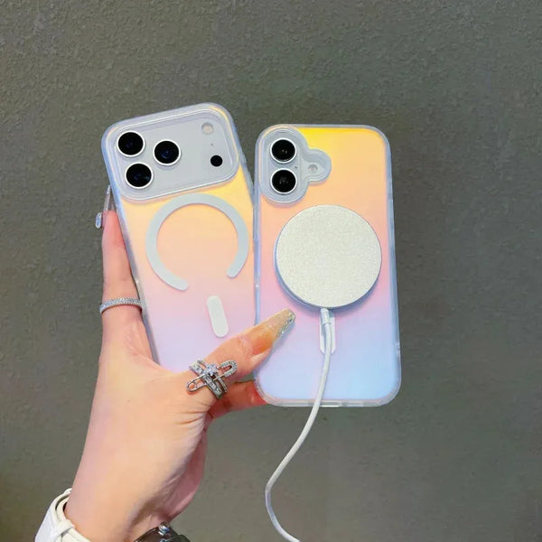 Laser Color Changing Magnetic Case for iPhone 17 Pro Max