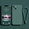 Slim Magnetic Silicone Cover for iPhone - front view