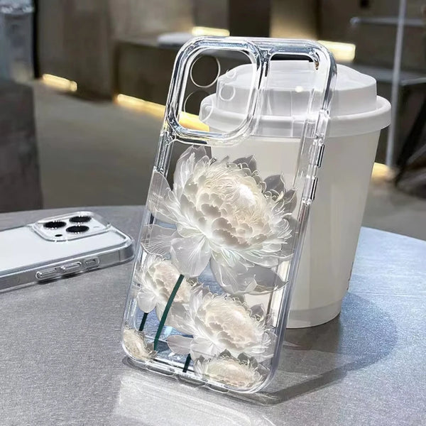 Cute Floral Phone Case Transparent