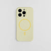 Solid Color Liquid Silicone MagSafe Phone Case for iPhone 16 Pro Max