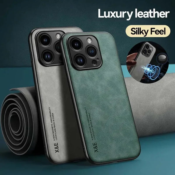 Luxury Leather Case For iPhone 16 Pro