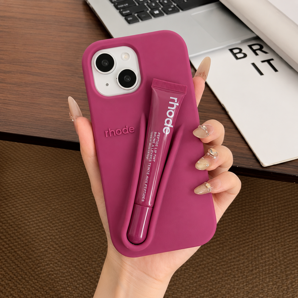 Rhode Portable Lip Gloss Holder Cover With Lipstick