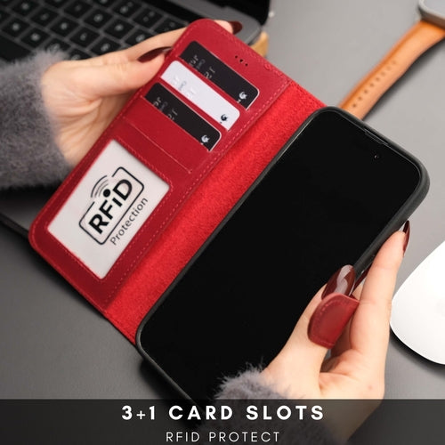 Casper iPhone 15 Pro Max Wallet Case Leather MagSafe