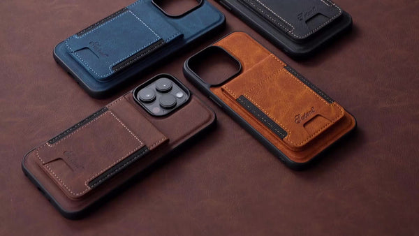 Wallet Case Faux Leather For IPhone 15 Pro