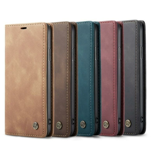 Magnetic Flip Wallet Case for iPhone 7, 8, X, 11, 12, 13