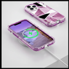Purple Geometric Case – Wireless Charging Square Clean