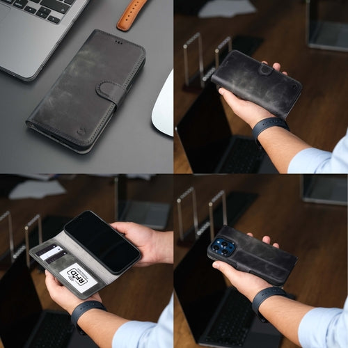 Casper iPhone 15 Pro Max Wallet Case Leather MagSafe