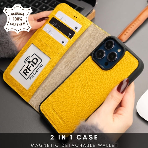 Casper iPhone 15 Pro Max Wallet Case Leather MagSafe