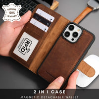 Casper iPhone 15 Pro Max Wallet Case Leather MagSafe