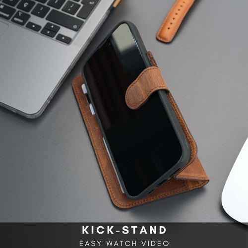 Casper iPhone 15 Pro Max Wallet Case Leather MagSafe