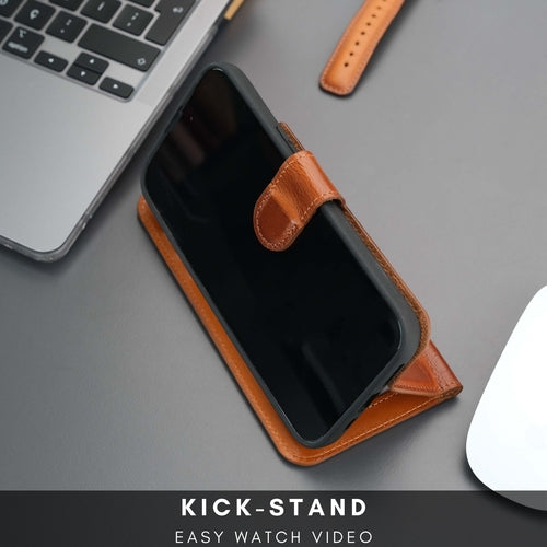 Casper iPhone 15 Pro Max Wallet Case Leather MagSafe