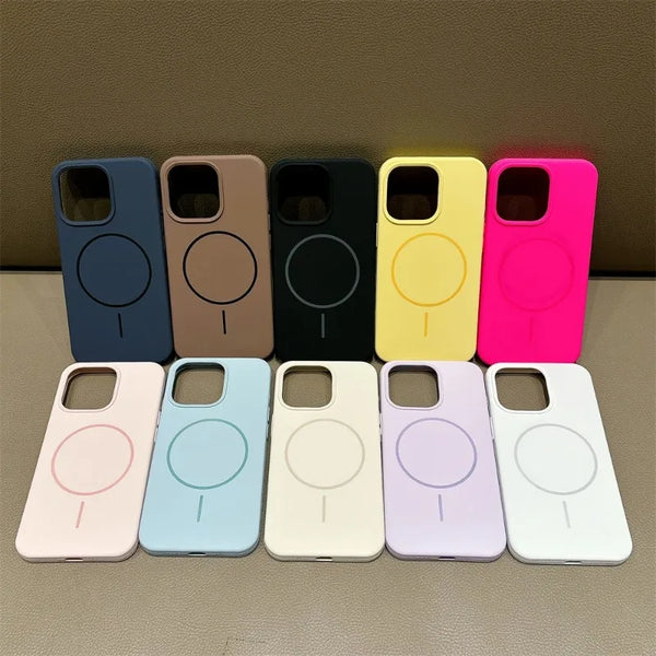 Silicone Liquid Magsafe Case For iPhones - alternate angle