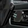 Black iPhone case aligned with a magnetic car mount for attachment convenience