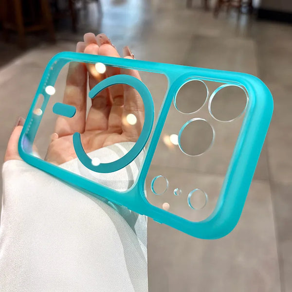 Transparent MagSafe Armor Case for iPhone 17 Pro