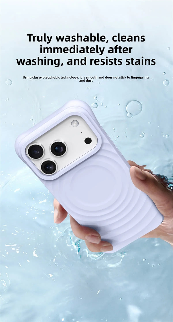 Soft Touch Wave Pattern iPhone Case