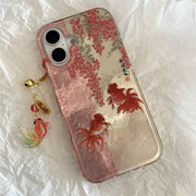 Vortex pattern painted calligraphy case
