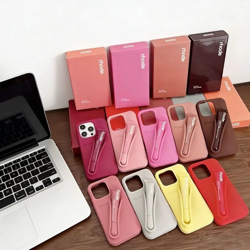 Lip Gloss iPhone Case with Built-In Lipstick Holder - alternate angle