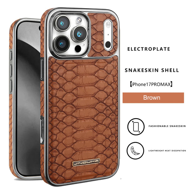Luxury iPhone Case – Snake Leather Design