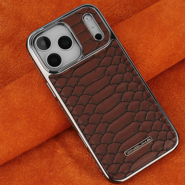 Luxury iPhone Case – Snake Leather Design