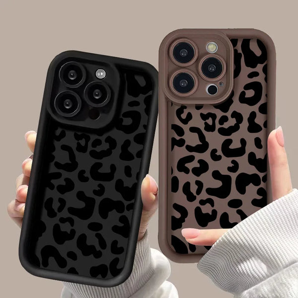 Soft TPU Leopard Painted Phone Case