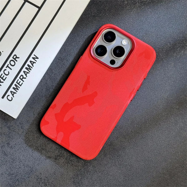 Shockproof Camo Leather Case