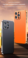Ultra-Thin Leather iPhone Case - front view portrait