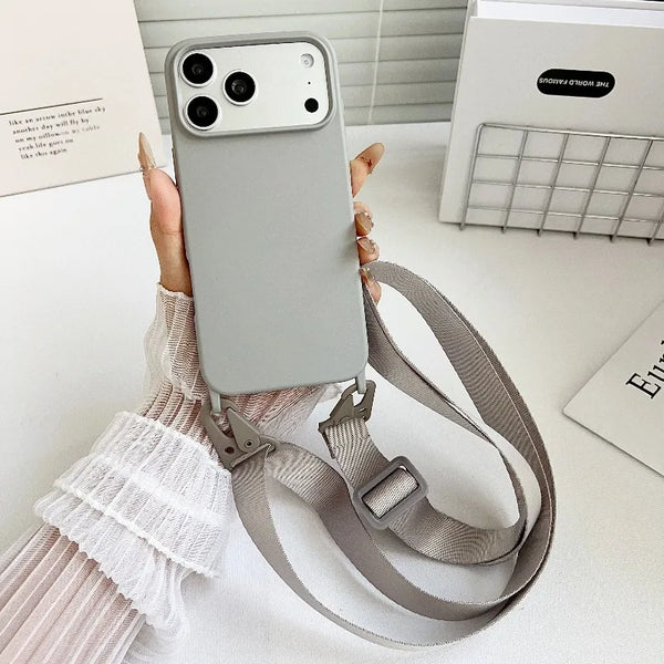 Crossbody Lanyard Silicone Case
