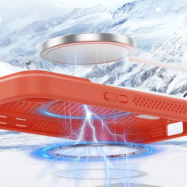iPhone 17 Breathable Hard Back Magnetic Cover For Magsafe