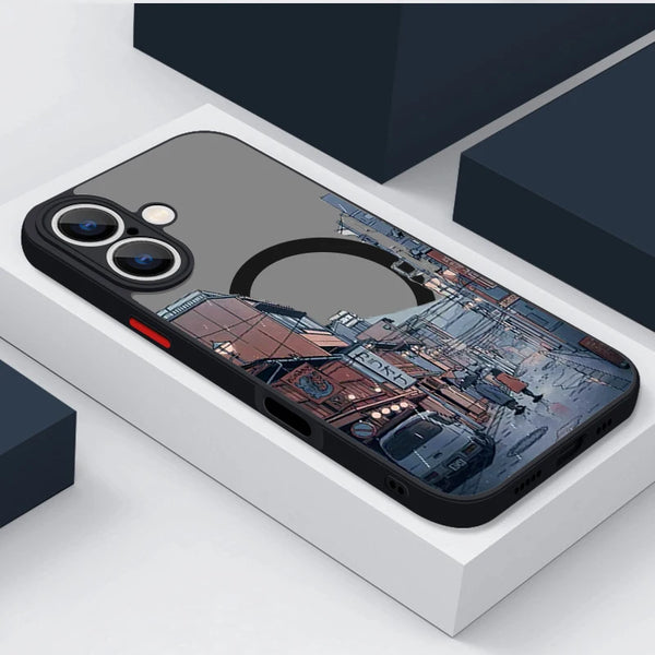 Anime Print Magnetic Phone Cover