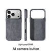 Real Alcantara Back Case With Premium Touch- iPhone 17 Pro Max