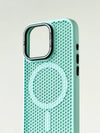 Honeycomb Grid Mesh Cooling Magsafe Phone Case Lens Bracket