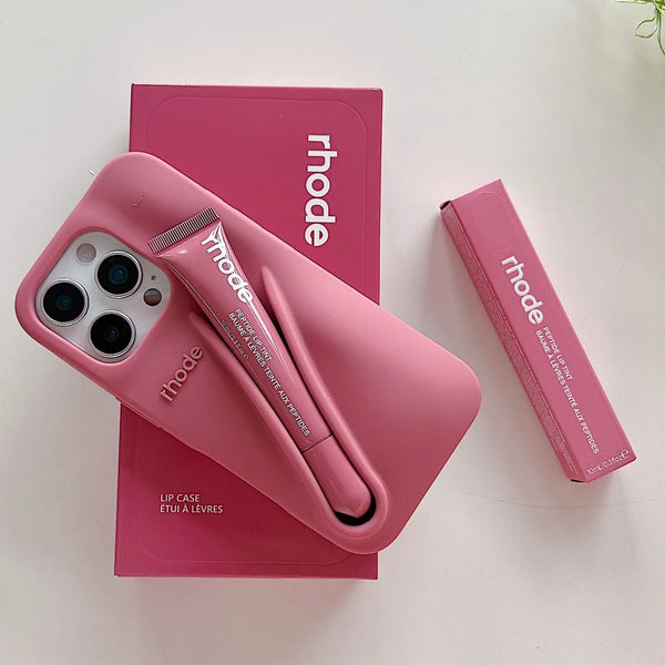 Rhode Style Lipstick Holder iPhone Case