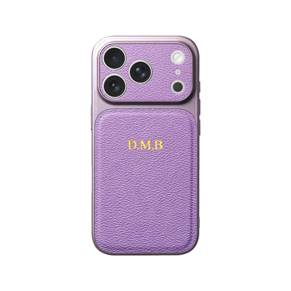 Personalised Letter Leather Case for iPhone 17 Pro
