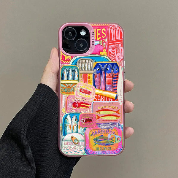 Fish Funny Sardines Laser Phone Case