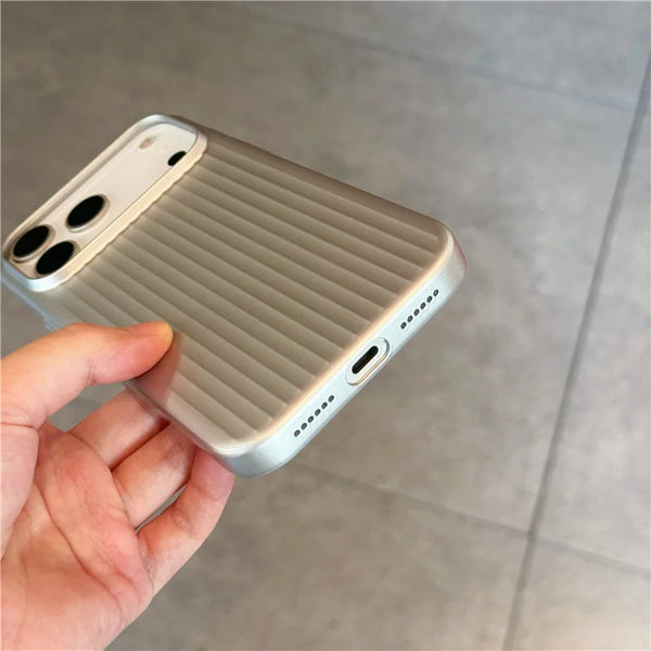 3D Striped MagSafe Case – Matte Finish | iPhone 17 Pro Max