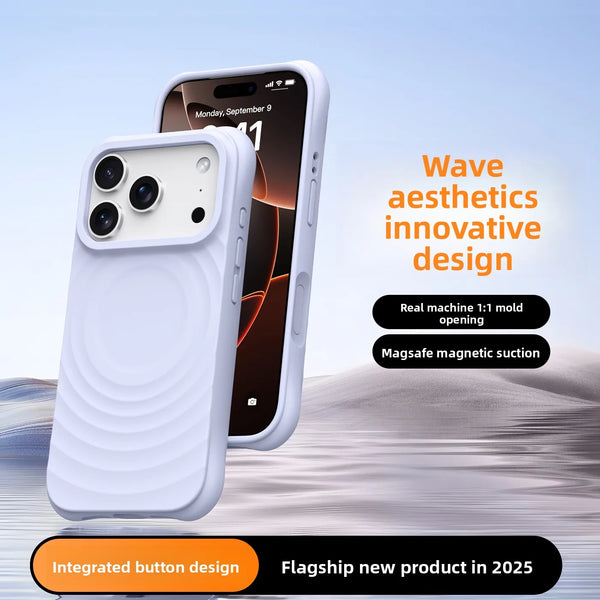 Soft Touch Wave Pattern iPhone Case - lifestyle photo