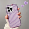 Soft Candy Transparent Wavy Texture Case